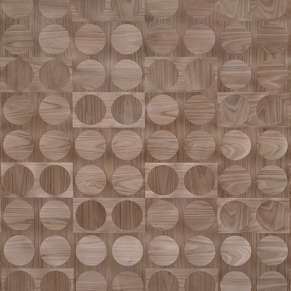 Фасад в шпоне TABU «Панно Rethinking the Future Tondo Tondo Brown GR.019»